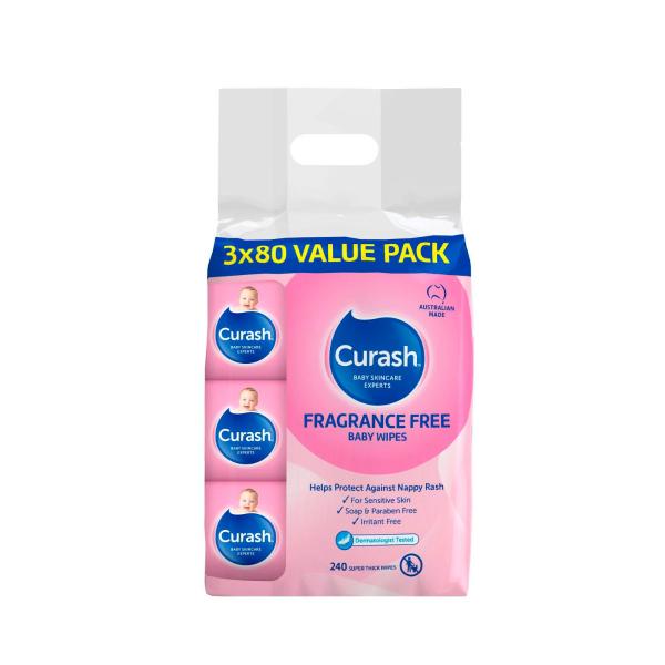 Fragrance Free Sensitive Skin Baby Wipes