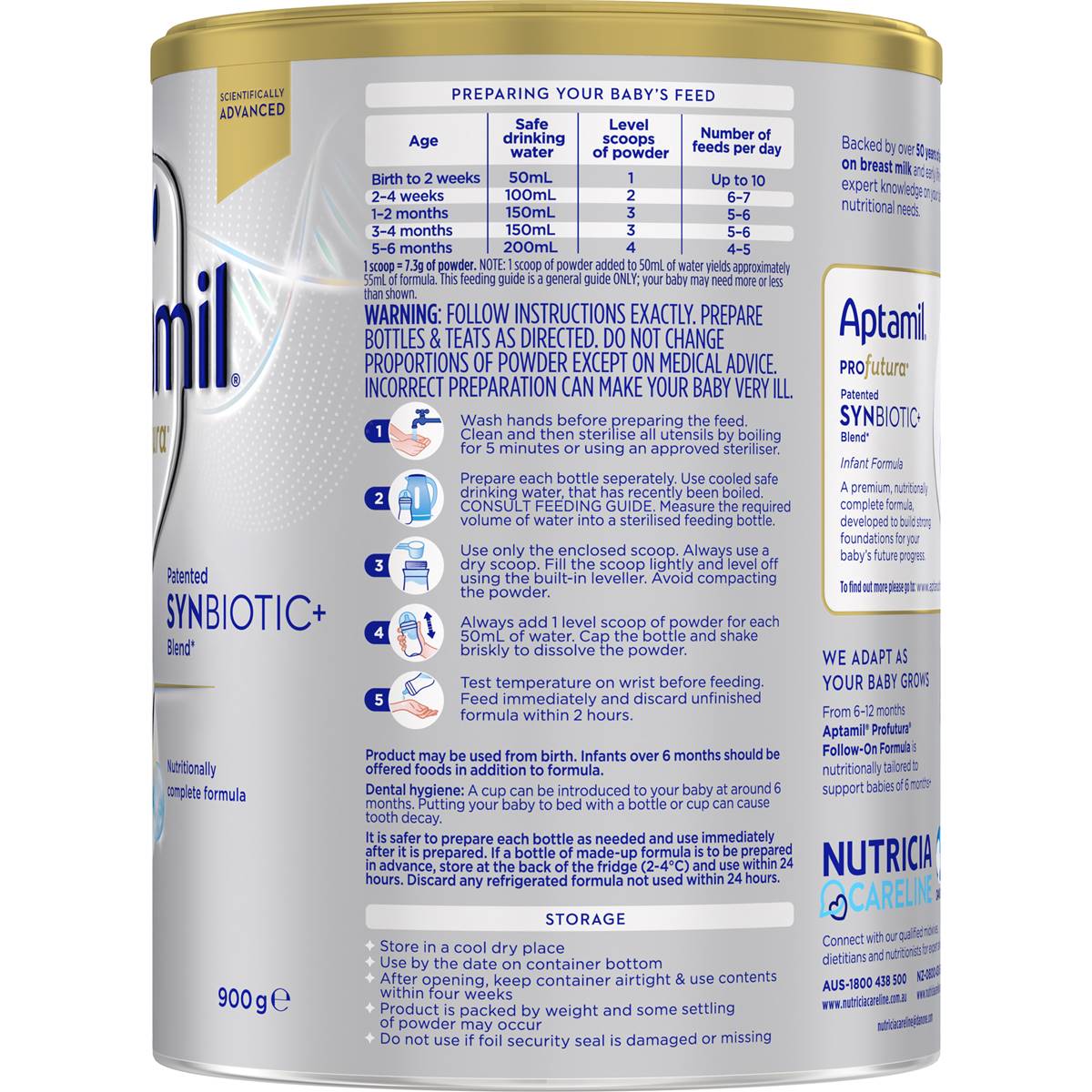 Aptamil Profutura 1 Premium Infant Formula From Birth To 6 Months 900g