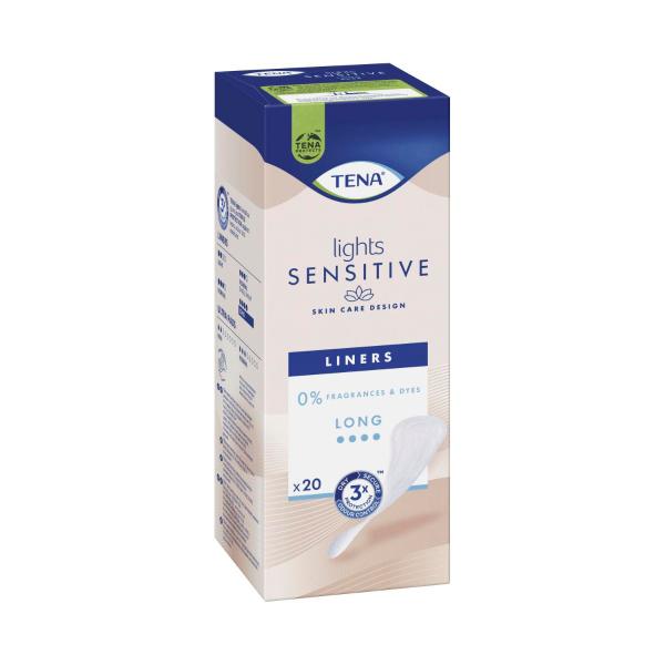 TENA LINERS SENSITIVE LIGHTS LONG 20PK