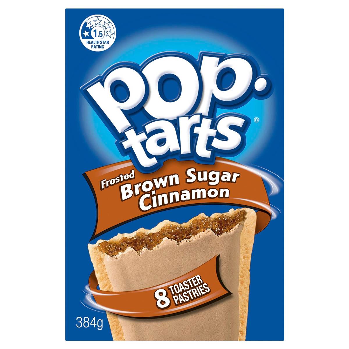 Kellogg's Pop Tarts Frosted Brown Sugar Cinnamon Toaster Pastries 384g