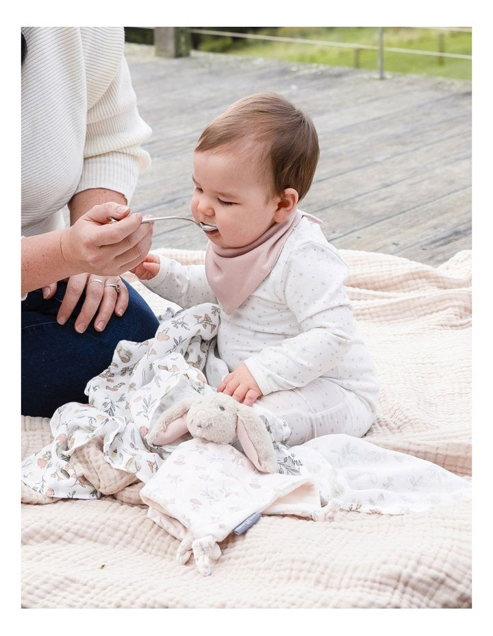 Harvest Bunny Jersey Bib 2 Pack in Pink