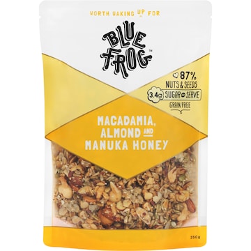 Blue Frog Macadamia, Almond & Manuka Honey Muesli 350g