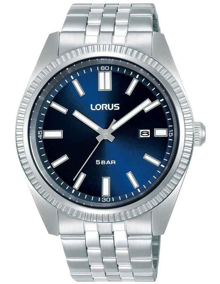 Silver Stainless Steel Case Quartz Watch for Men