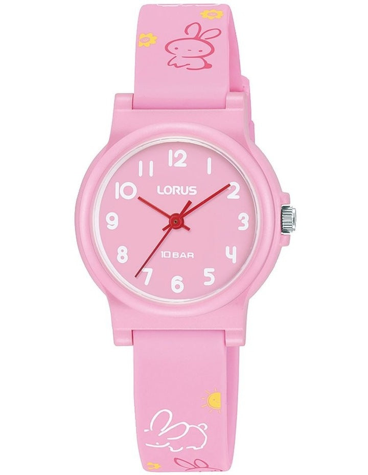 Plastic Case Watch in Pink
