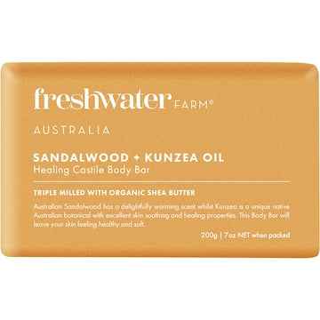 Freshwater Farm Australia Sandalwood Oil & Kunzea Soap Bar 200g