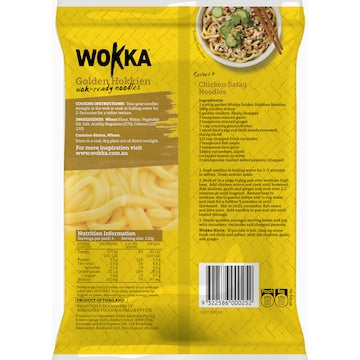 Wokka Noodles Golden Hokkien Shelf Fresh 440g