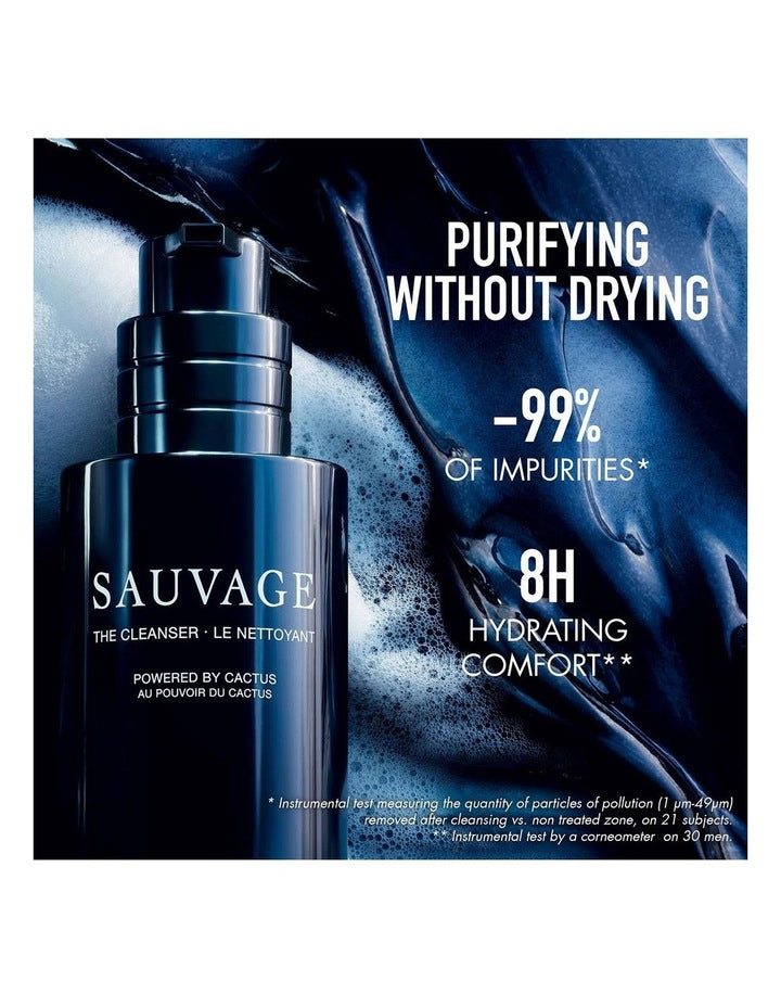 Sauvage Face Cleanser Black Charcoal And Cactus 125ml