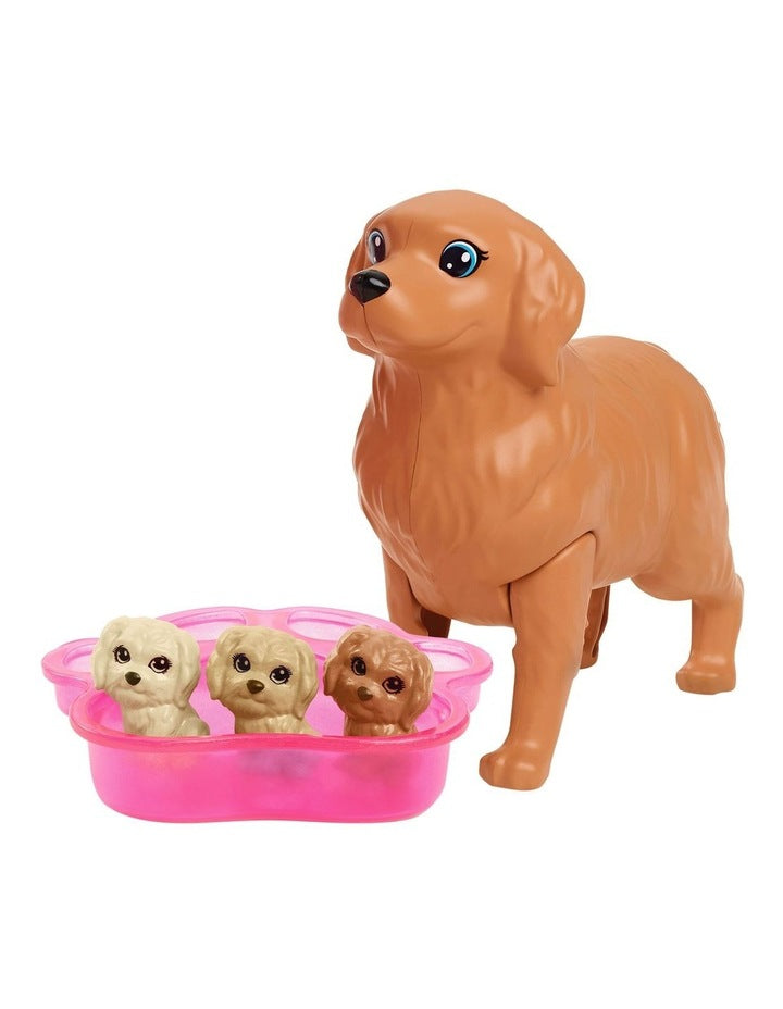 Barbie Doll Newborn Pups Playset