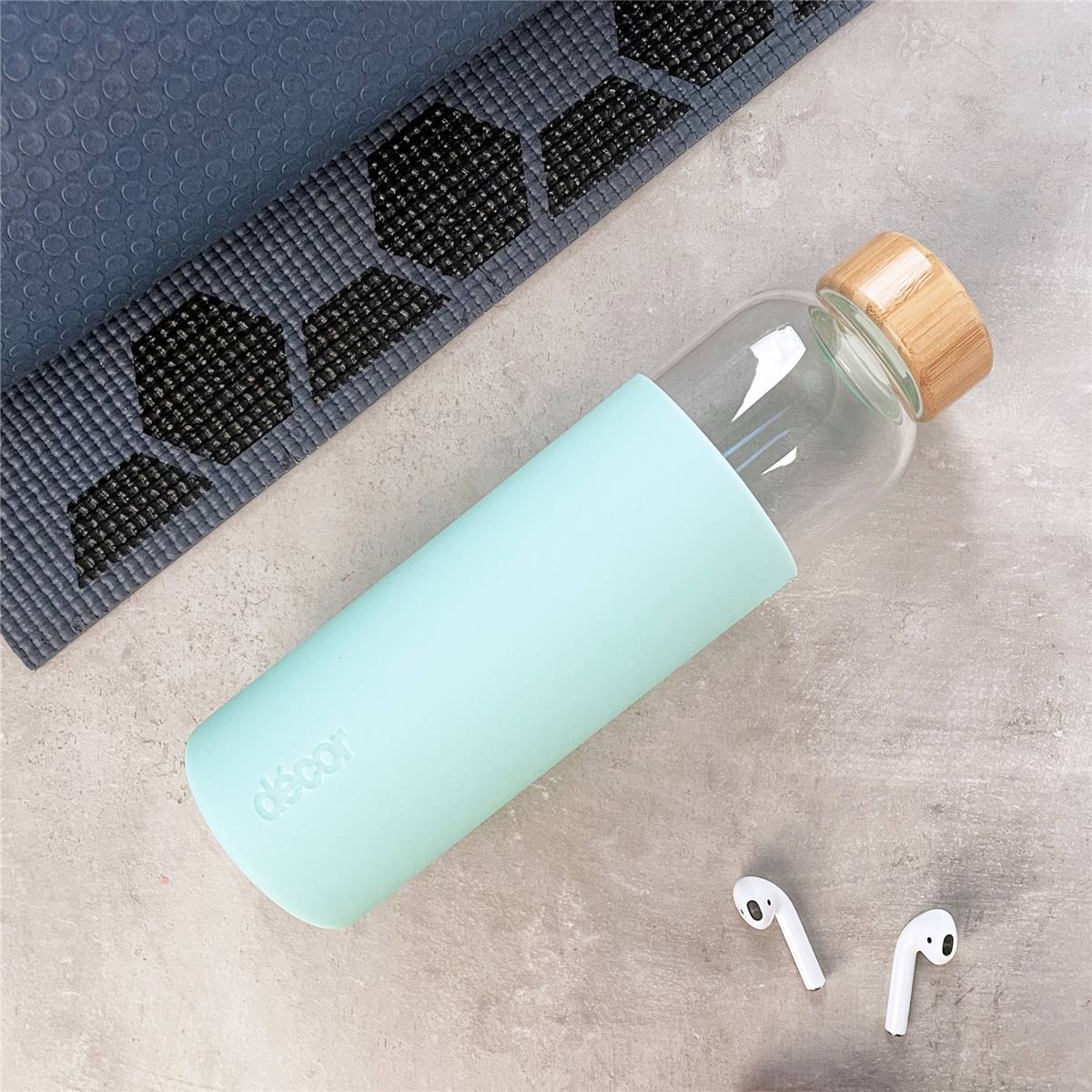 Decor Zen Drink Bottle Glass Silicone 600mL