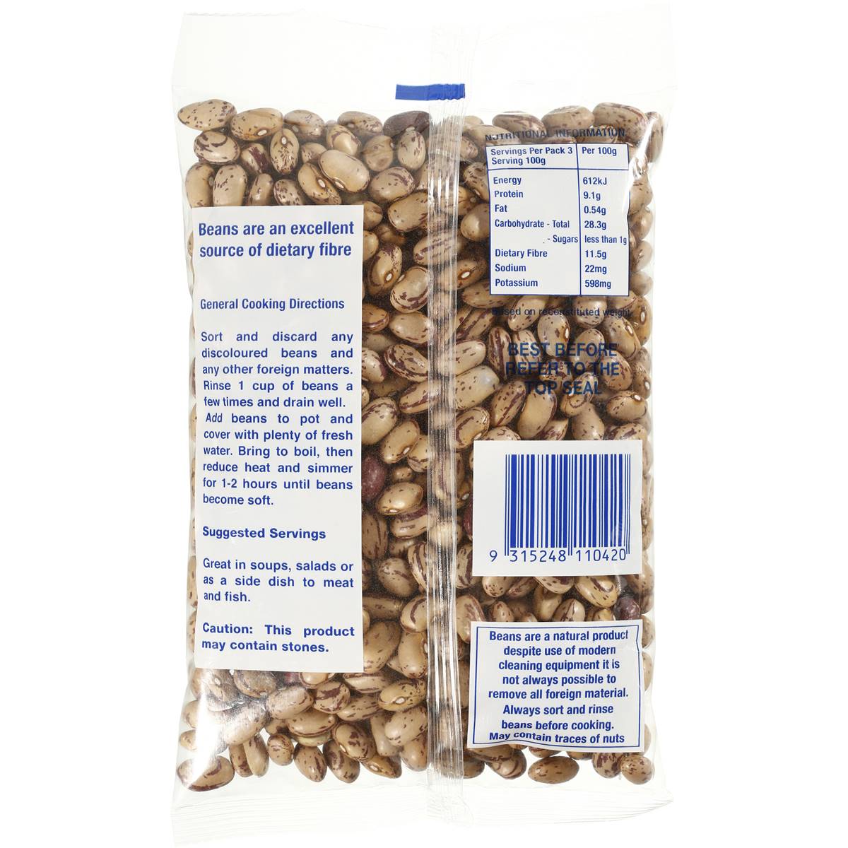 Marco Polo European Foods Borlotti Beans 375g