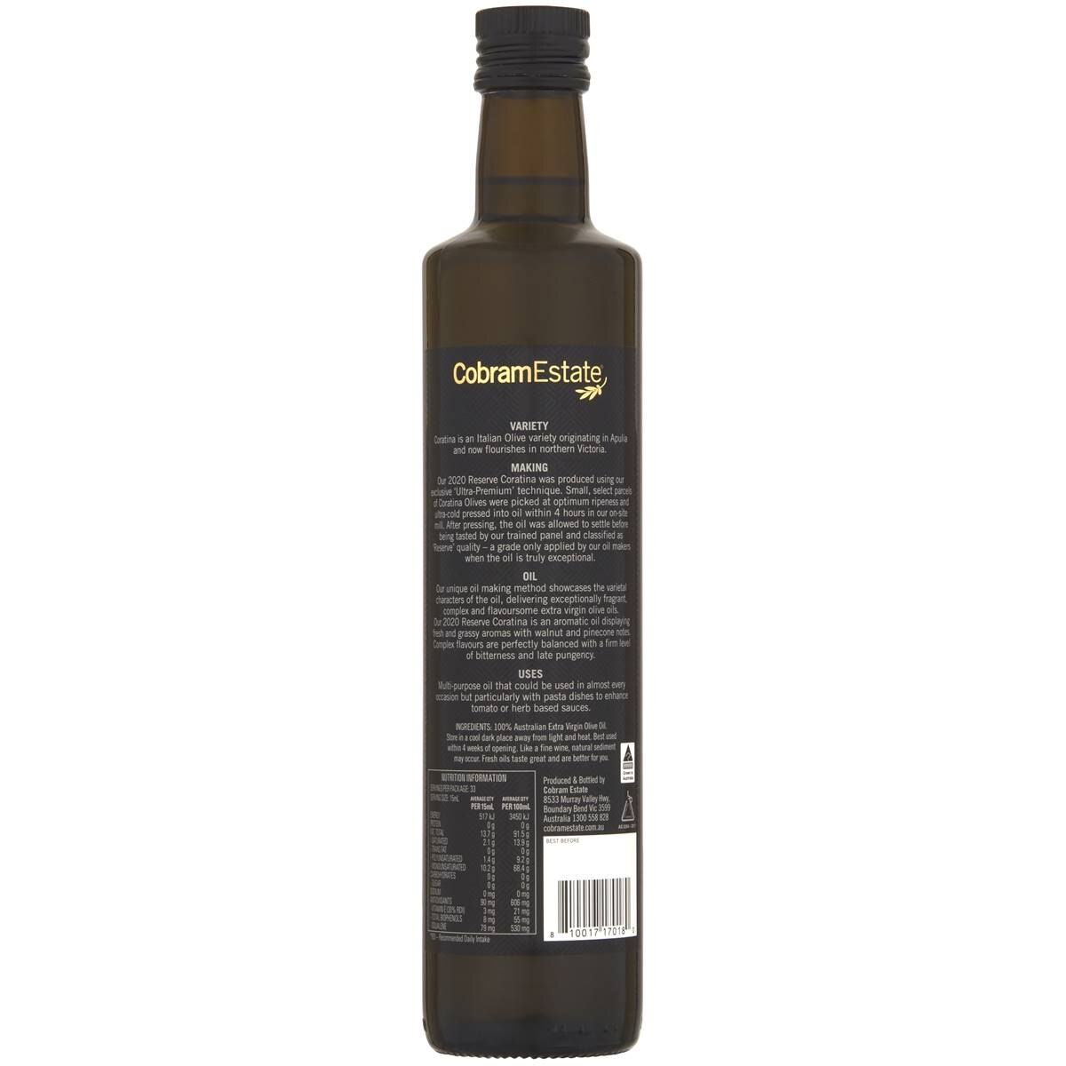 Cobram Ultra Premium Coratina Extra Virgin Olive Oil 500mL