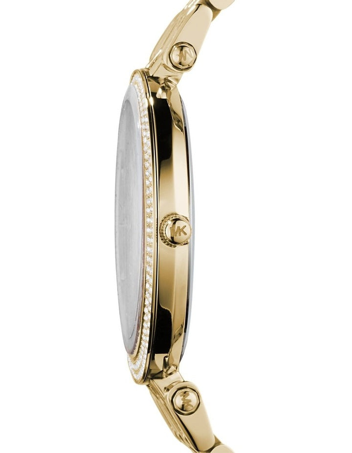 Darci Gold Plated Steel Luxury Watch MK3191