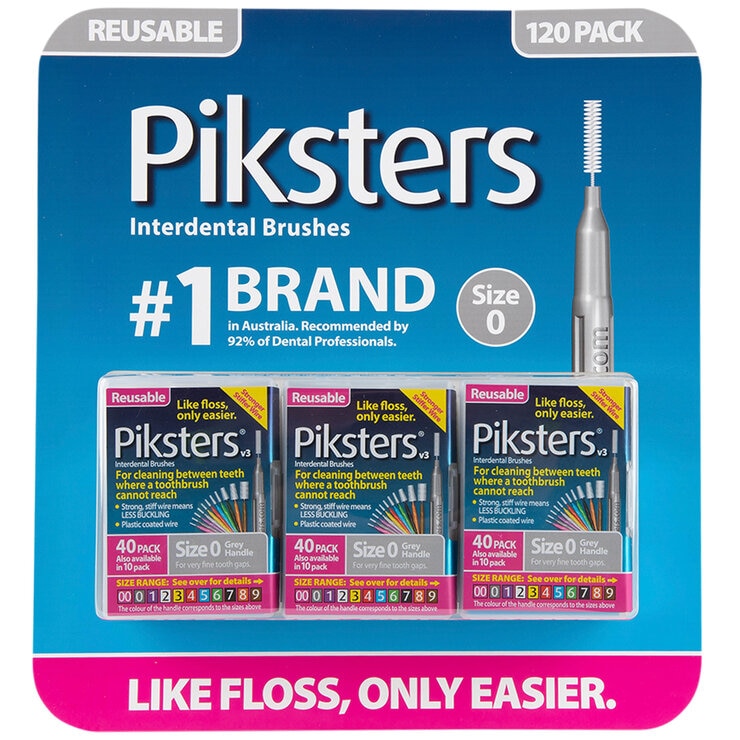 Piksters Interdental Brushes 120 Pack