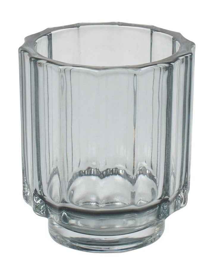 Asher Tealight Smoke 3 Piece Set in Clear