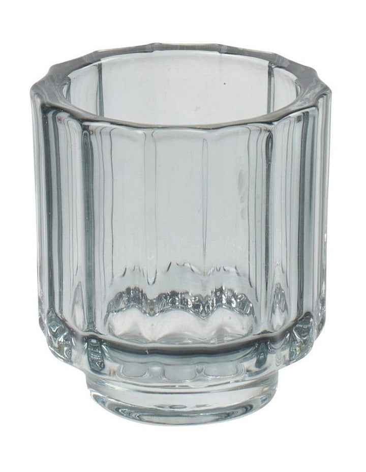 Asher Tealight Smoke 3 Piece Set in Clear