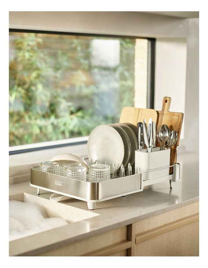 Extend Steel Dish Rack in Light Stone