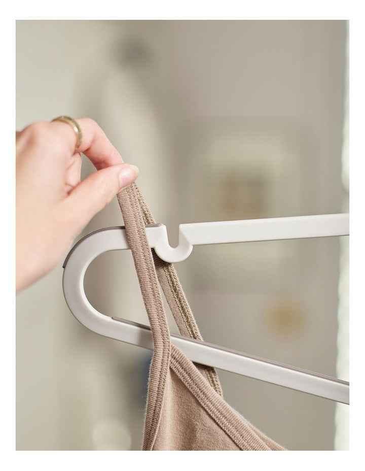 Orderly 5pc Anti-tangle Hanger St Ecru