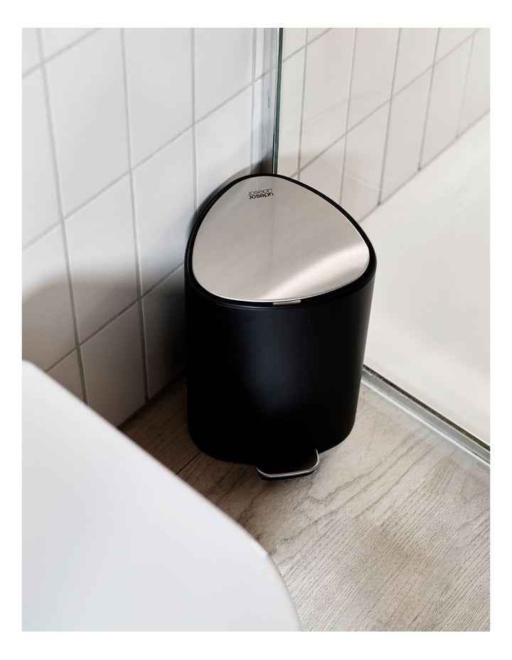 Easy Store Pedal Bin 5L in Matt Black