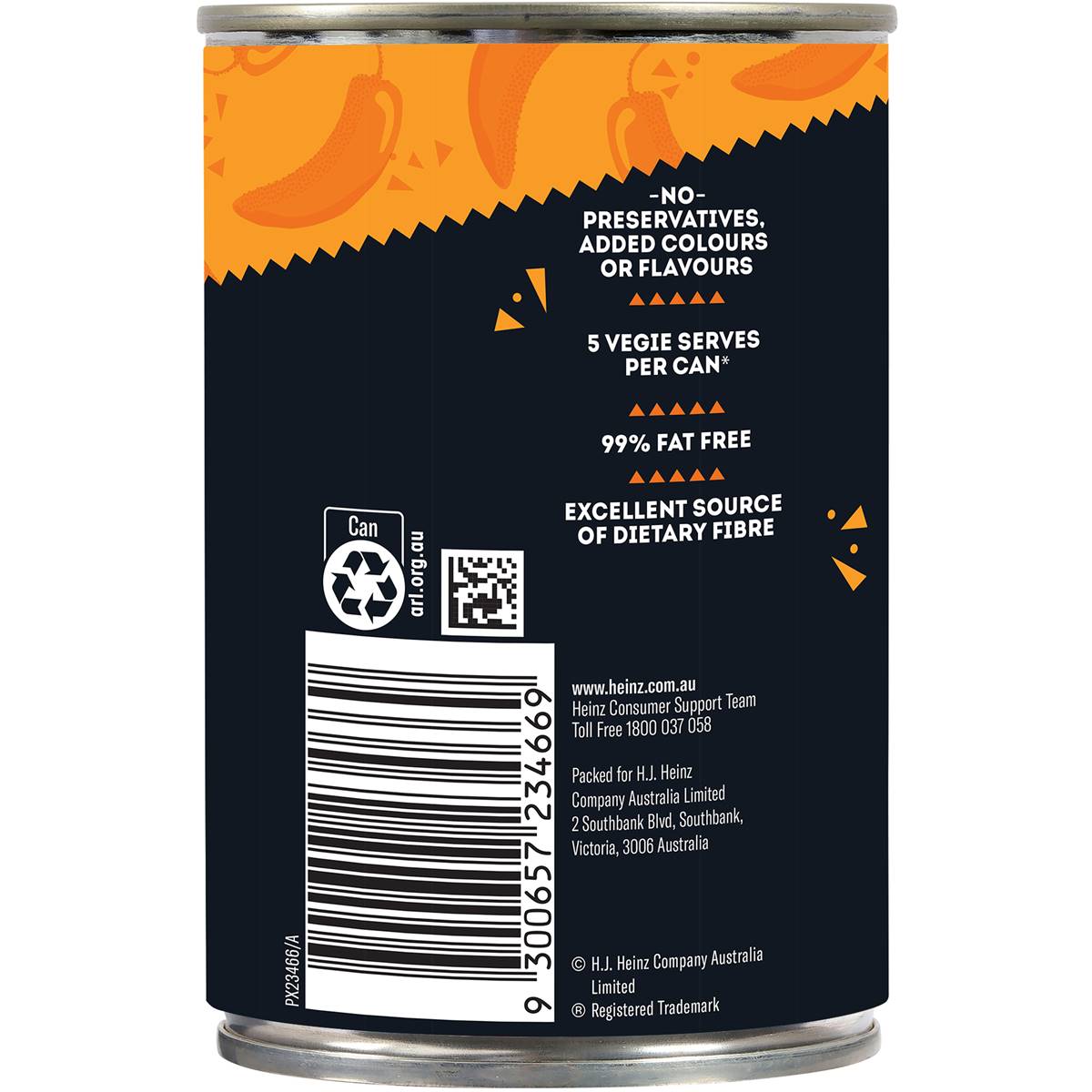 Heinz Beanz Canned Baked Beans Medium Mexican Chilli 420g