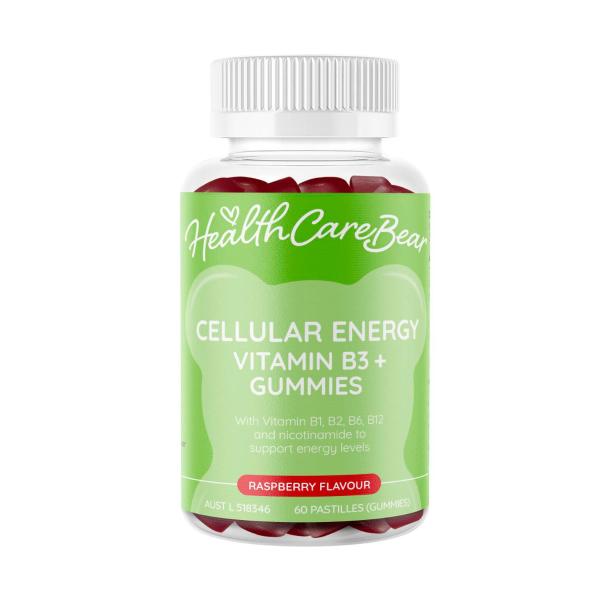 HEALTHCAREBEAR CELLULAR ENERGY VITAMIN B3 + GUMMIES 60PK