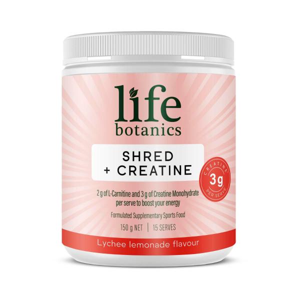 LIFE BOTANICS SHRED+CREATINE 150G