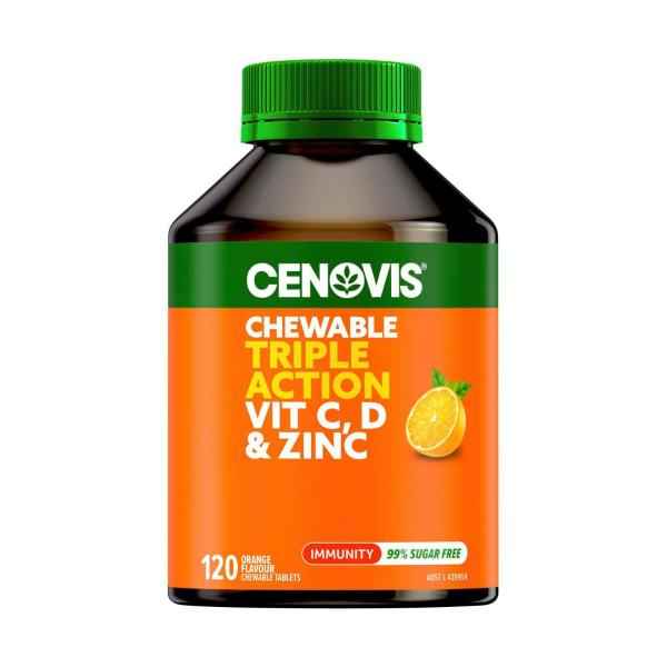 CENOVIS ADULT TRIPLE ACTION CHEWABLE 120PK
