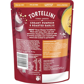 Heinz TortellIni Three Cheese Pasta Pouch With Pumpkin & Garlic 350g
