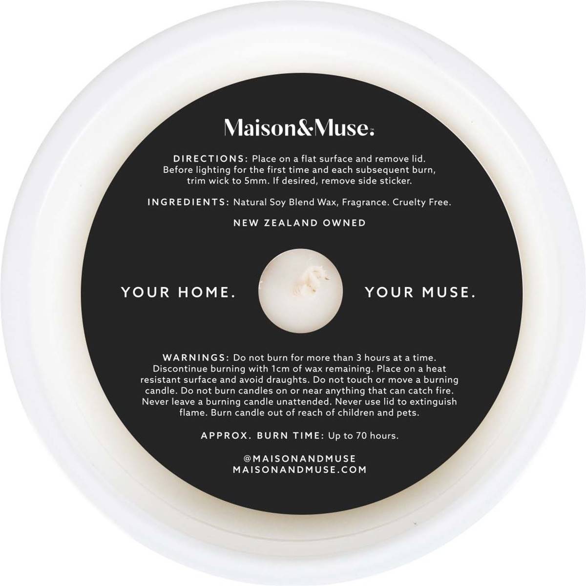 Maison & Muse Natural Soy Blend Candle Whitney Guava & Elderflower 350g