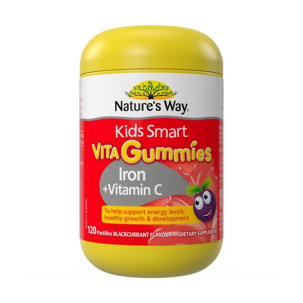 NATURE'S WAY KIDS SMART VITA GUMMIES IRON + VITAMIN C 120PK