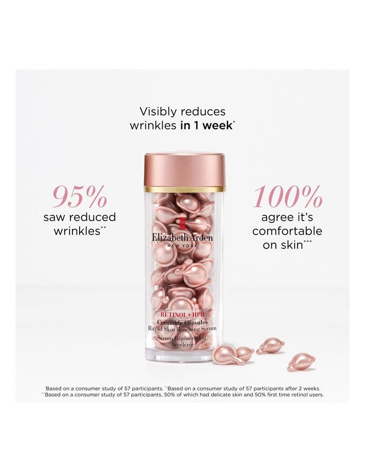 Retinol + HPR Ceramide Capsules Rapid Skin Renewing Serum 60 Piece
