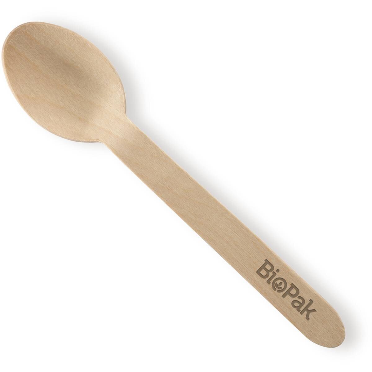 BioPak Wooden Spoons 10 Pack
