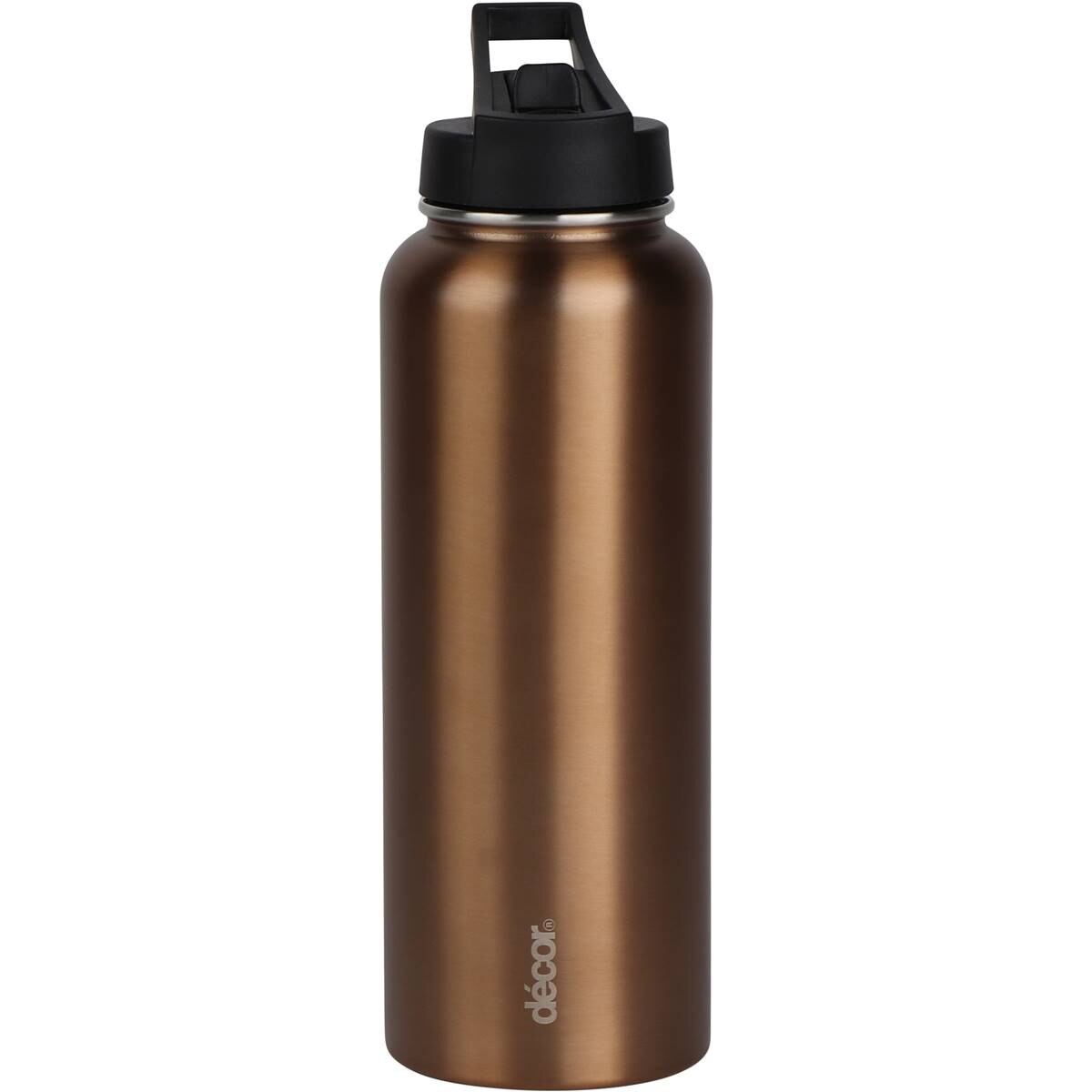 Decor Flip Active Double Wall Water Drink Bottle 1.1L Assorted each