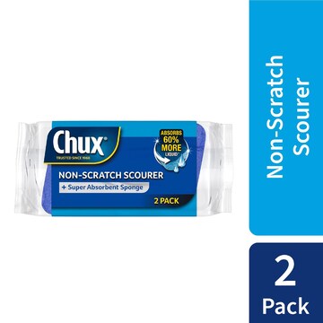 Chux Non Scratch Scourer Sponge 2 pack