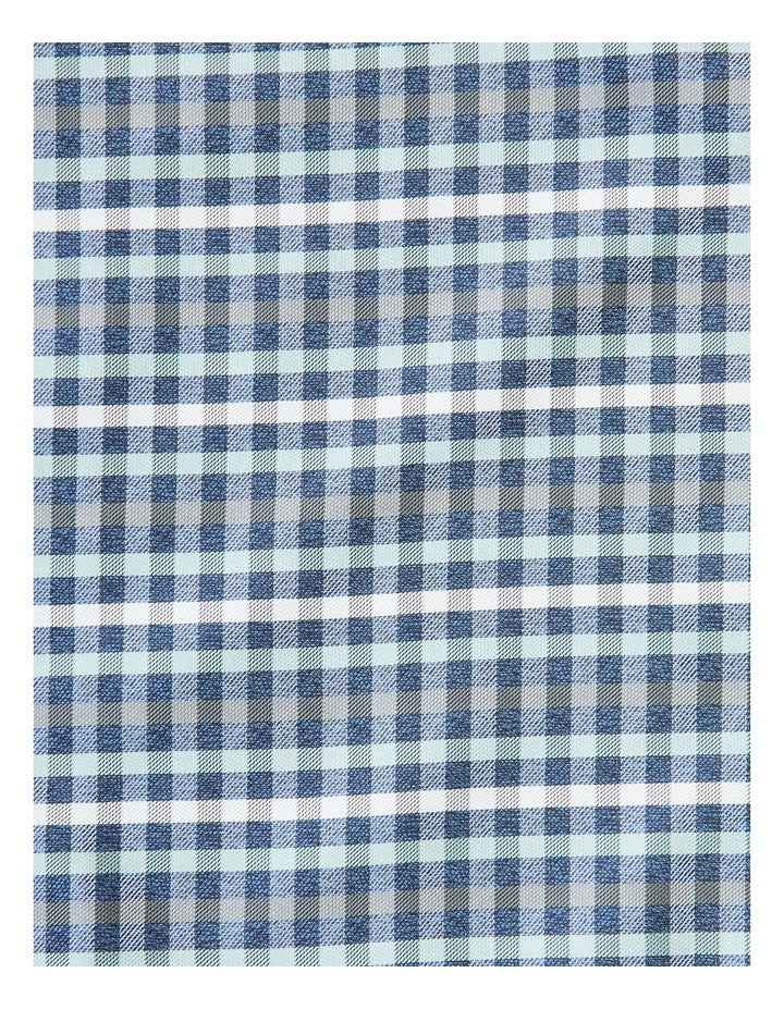 Pocket Square Dobby Check in Blue