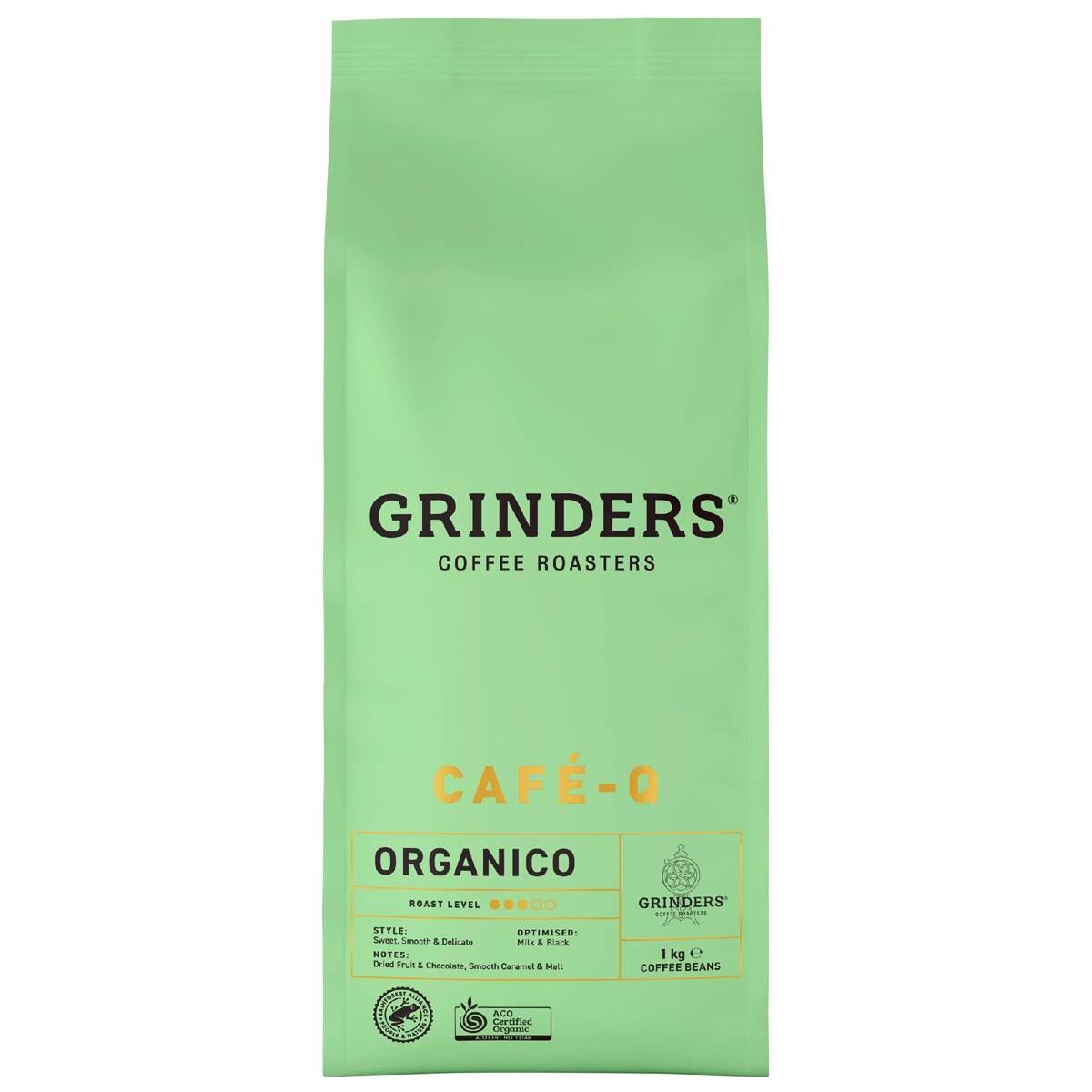 Grinders Café-Q Organico Coffee Beans 1kg