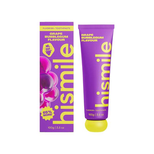 HISMILE GRAPE BUBBLEGUM TOOTHPASTE 100G