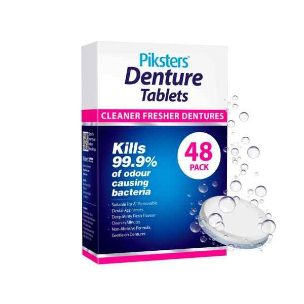 PIKSTERS DENTURE TABLETS 48 PACK