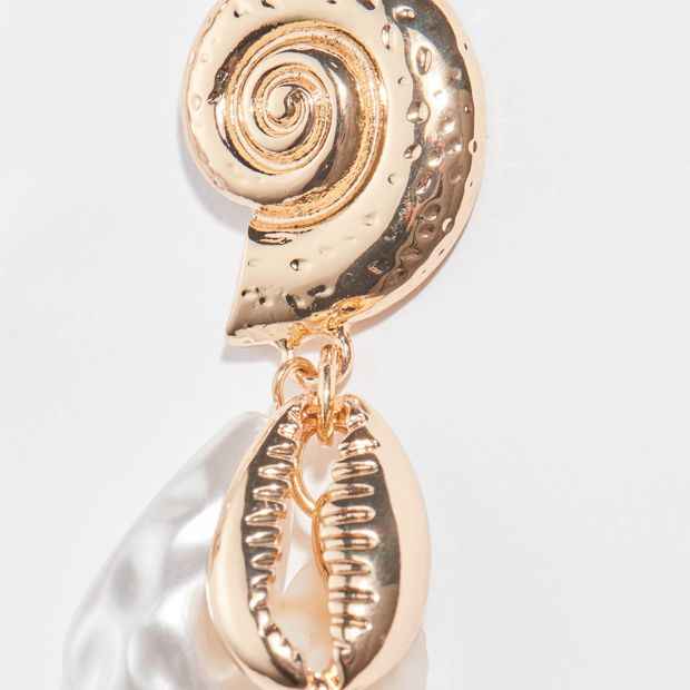 Ocean Charms Statement Drop Earrings