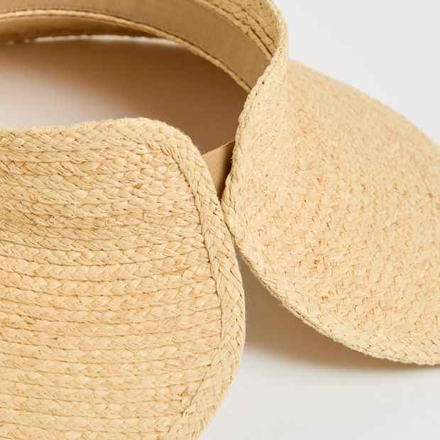 Packable Raffia Visor