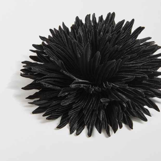 Crinkle Fabric Rosette Hair Clip