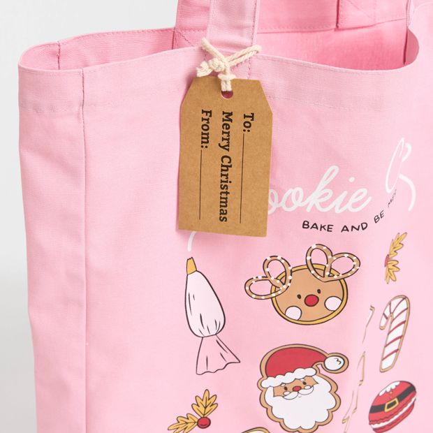 Cotton Cookie Crew Christmas Tote Bag