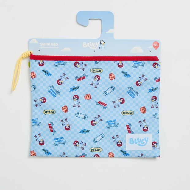 Licensed Bluey Check Print Swim Bag