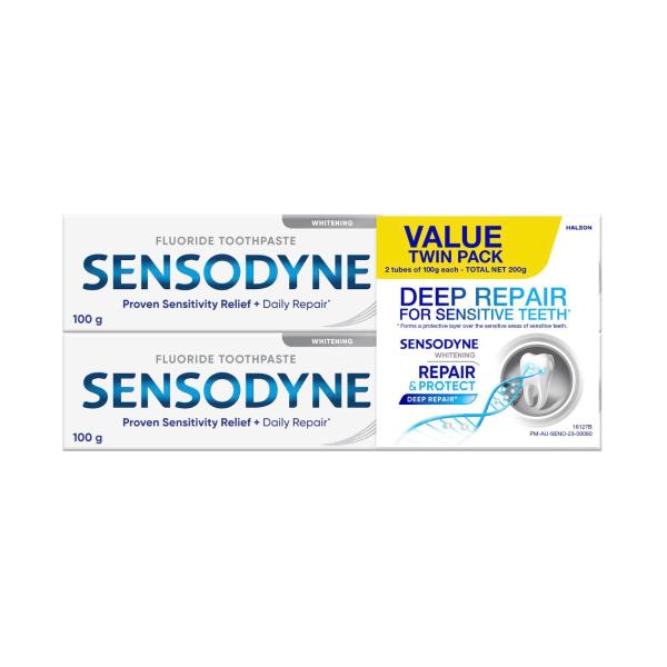 SENSODYNE REPAIR & PROTECT TWIN PACK TOOTHPASTE (2X100G) 200G