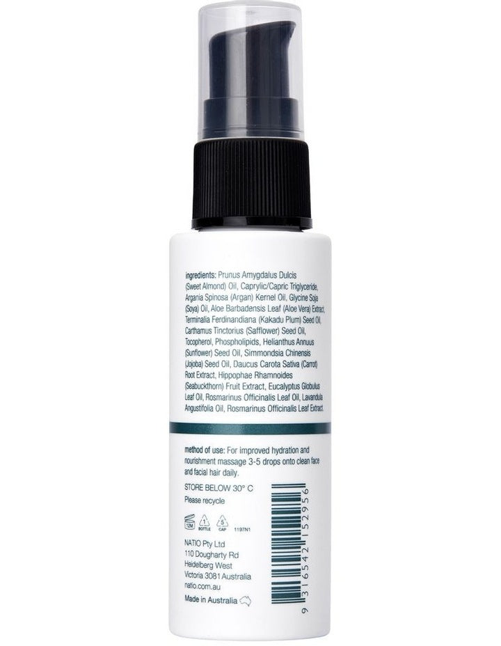 Mens Plus Dual Action Face and Beard Oil 30ml