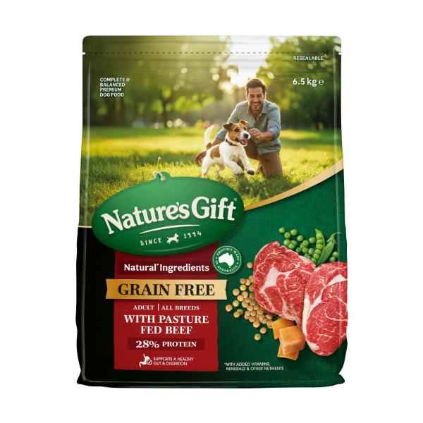NATURE'S GIFT GRAINFREE WITH BEEF DOG FOOD 6.5KG