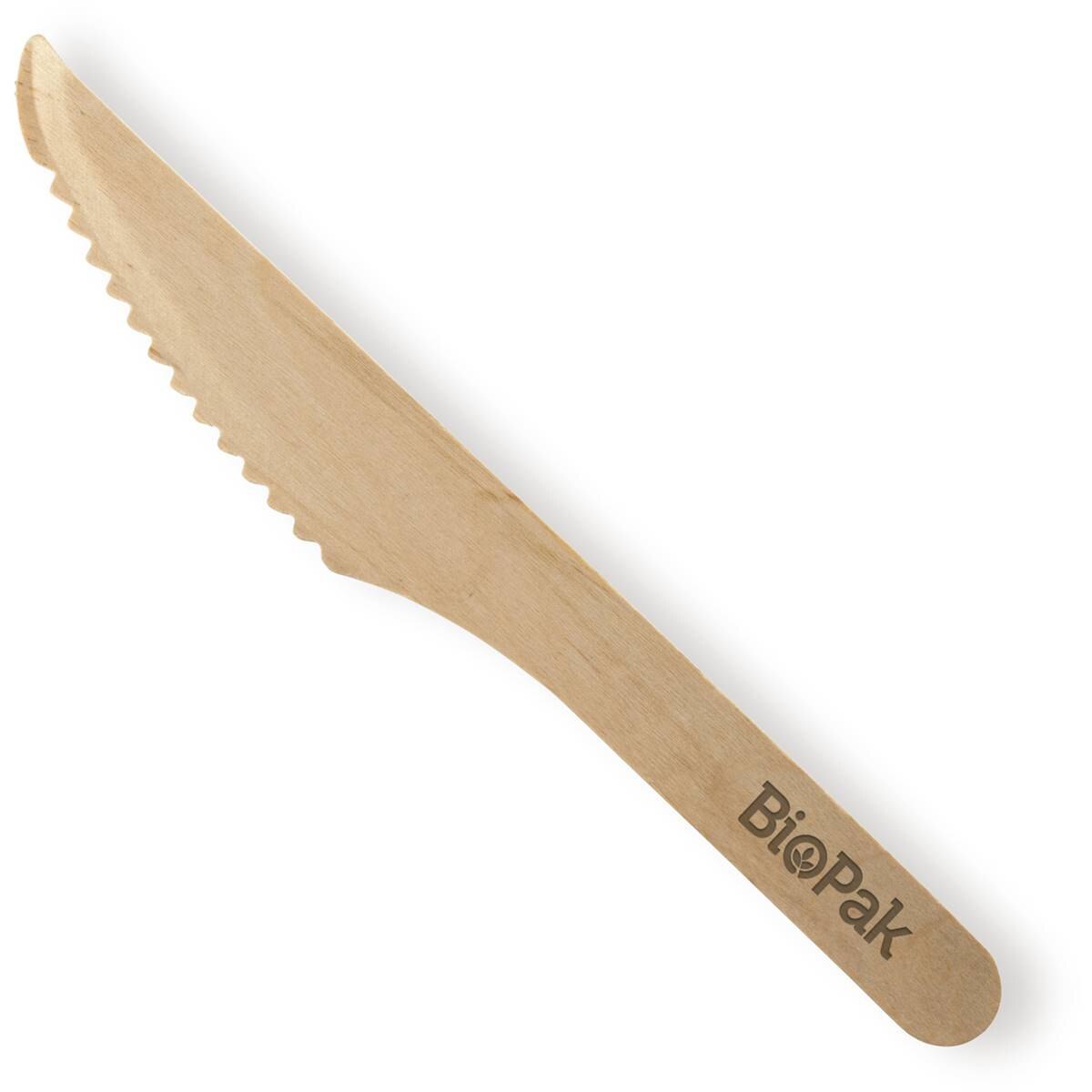 BioPak Wooden Knives 10 Pack