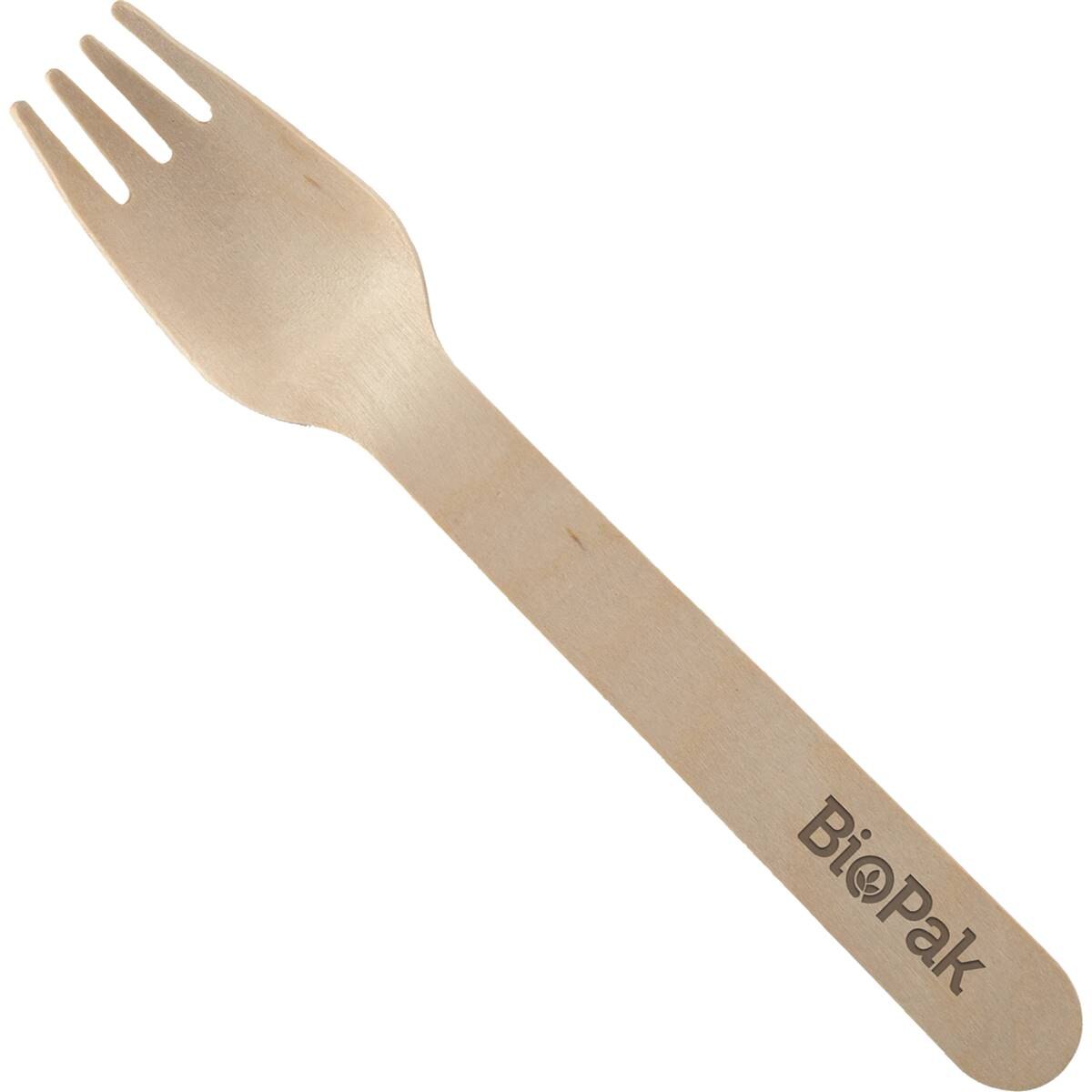 BioPak Wooden Forks 10 Pack