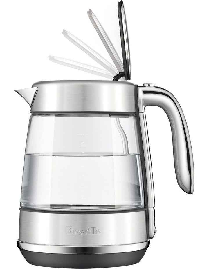 The Crystal Luxe Glass Kettle in Brushed Stainless Steel BKE765BSS4JAN1