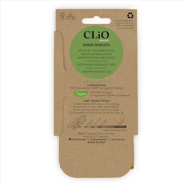 Clio Ecostyle Sheer Anklets Natural each