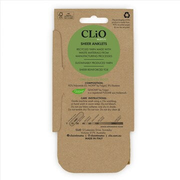 Clio Ecostyle Sheer Anklets Natural each